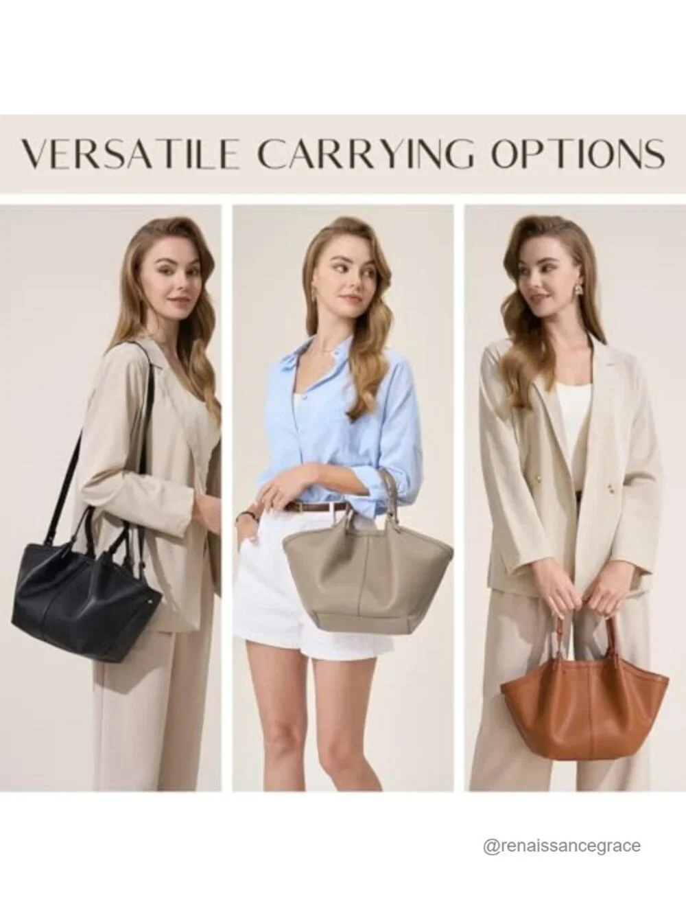 Faux Leather Top Handle Tote Bag with Adjustable Straps, Satchel for Work